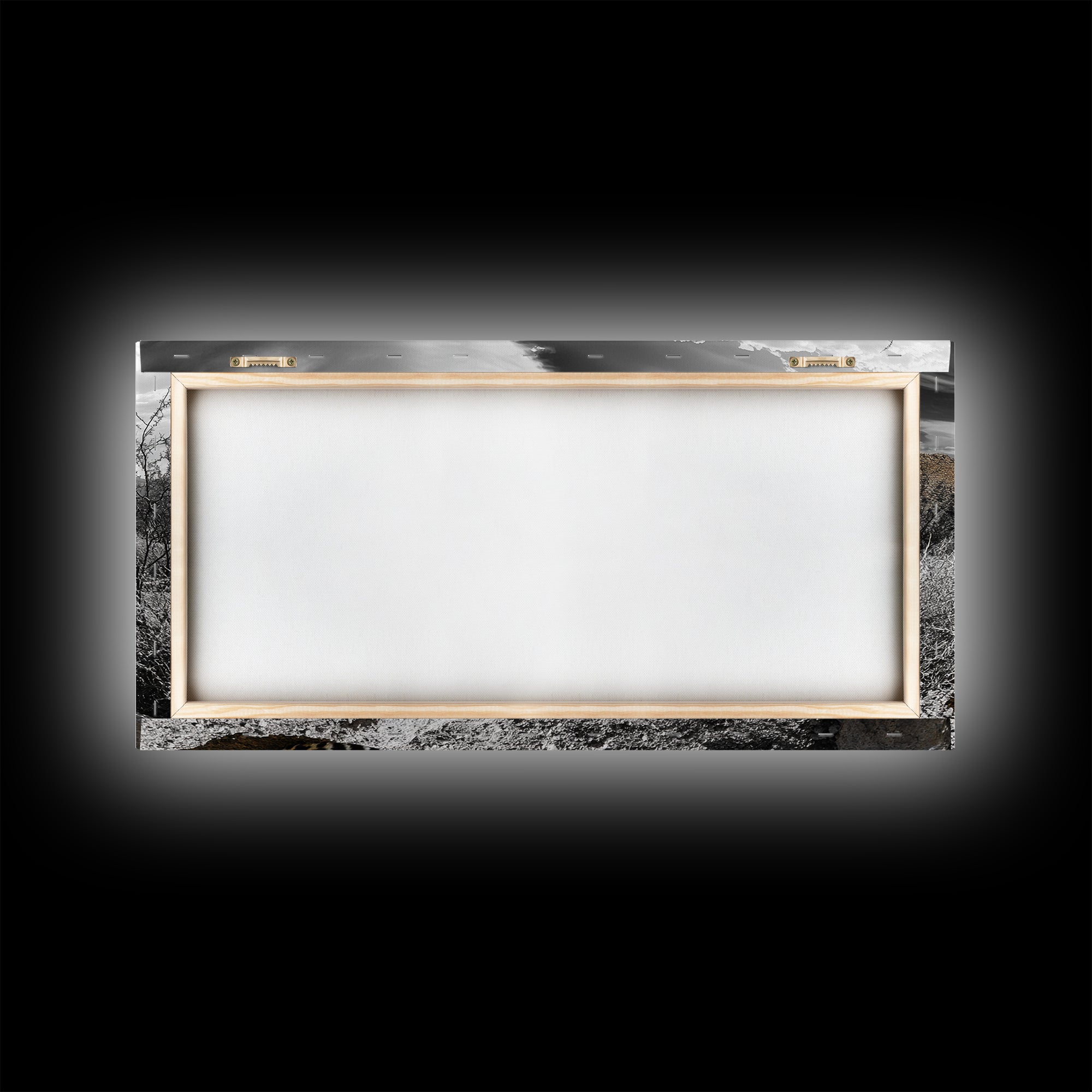 Cheetah Desert, Wild Cat, Monochrome Landscape, Framed Canvas Print, Safari Wall Art, Animal Lover Decor, Masculine Office Artwork