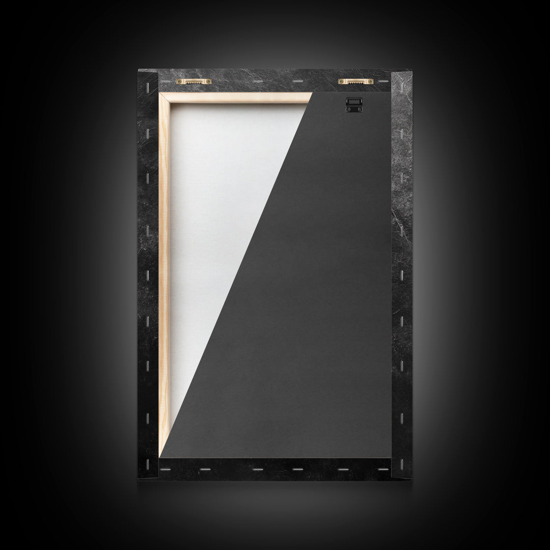 Monochrome Leaf, Nature Minimal, Still Life, Moody Art, Framed Canvas Print, Fall Wall Art, Kitchen Decor, Neutral Modern Aesthetic