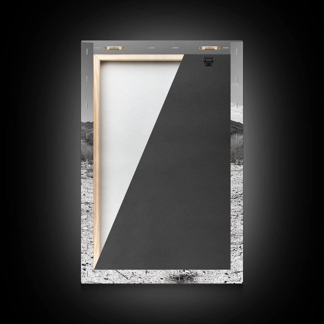 Desert Bush, Tumbleweed Scene, Dry Landscape, Minimalist Canvas Print, Desert Wall Art, Earth Tone Decor, Modern Living Room Art