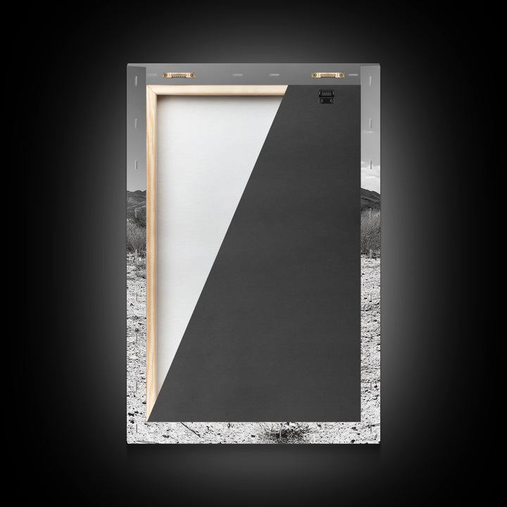 Desert Bush, Tumbleweed Scene, Dry Landscape, Minimalist Canvas Print, Desert Wall Art, Earth Tone Decor, Modern Living Room Art