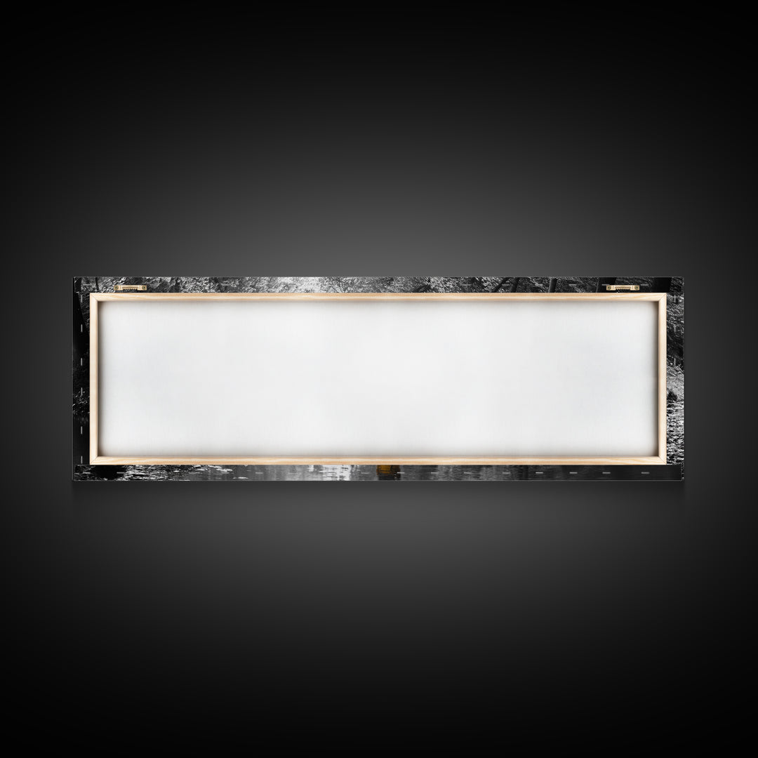 Autumn Fly Fishing, Yellow Jacket River Scene, Framed Canvas Print, Rustic Home Decor, Fisherman Gift, Nature Photography, Cabin Wall Art