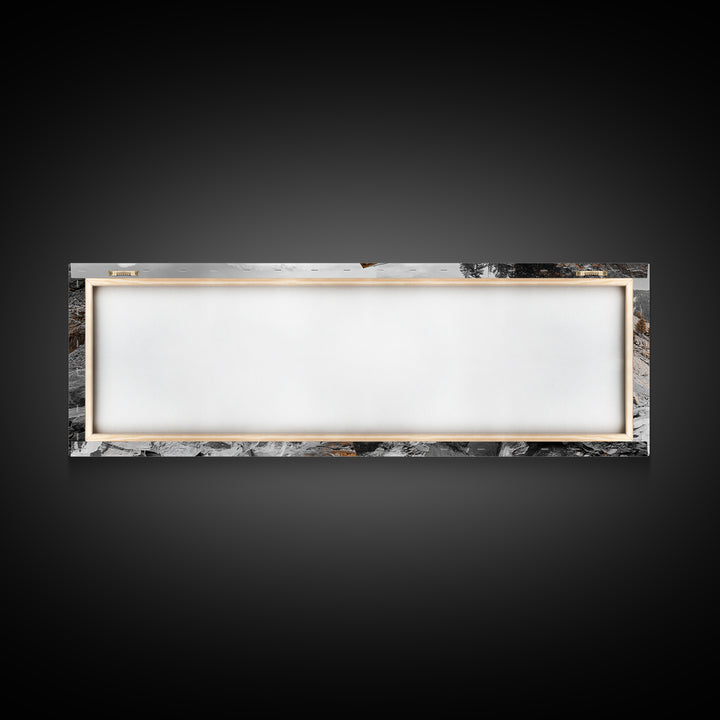 Desert Mine Cabin, Rustic Gold Landscape, Abandoned Building Scene, Framed Canvas Print, Western Art, Office Wall Decor