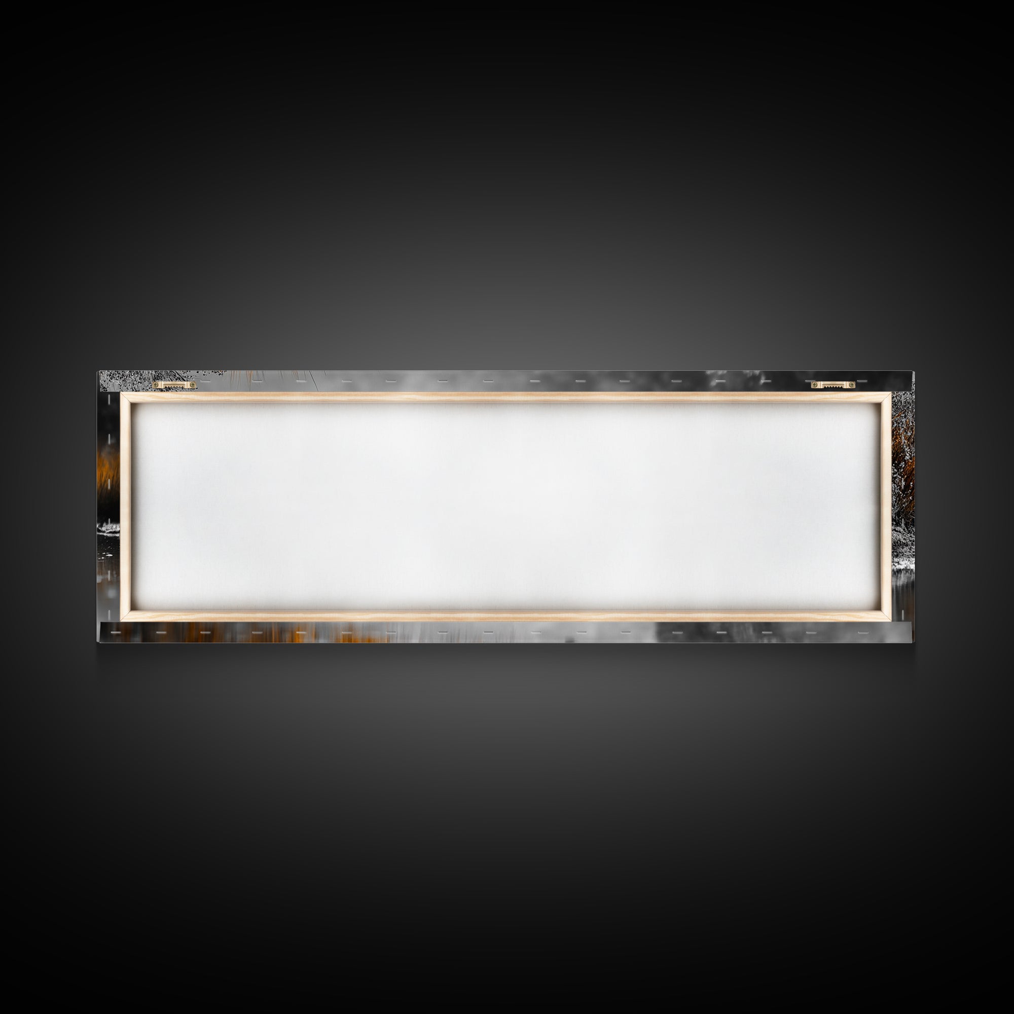 Autumn Marsh Scene, Duck Reflection, Moody Landscape, Canvas Print, Fall nature wall art, rustic home decor, cabin wall print