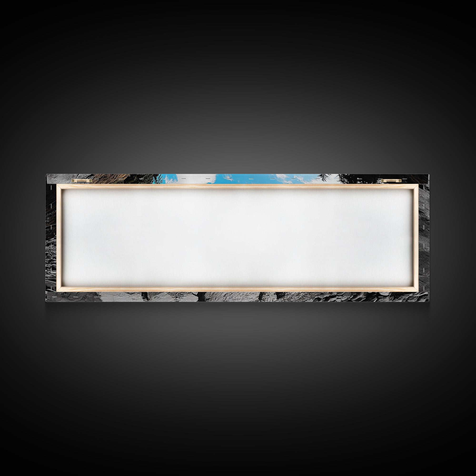 Rocky Trail, Blue Sky, Wilderness Path, Forest Adventure, Canvas Print, Rustic Nature Art, Hiking Wall Art, Cabin Living Room Decor