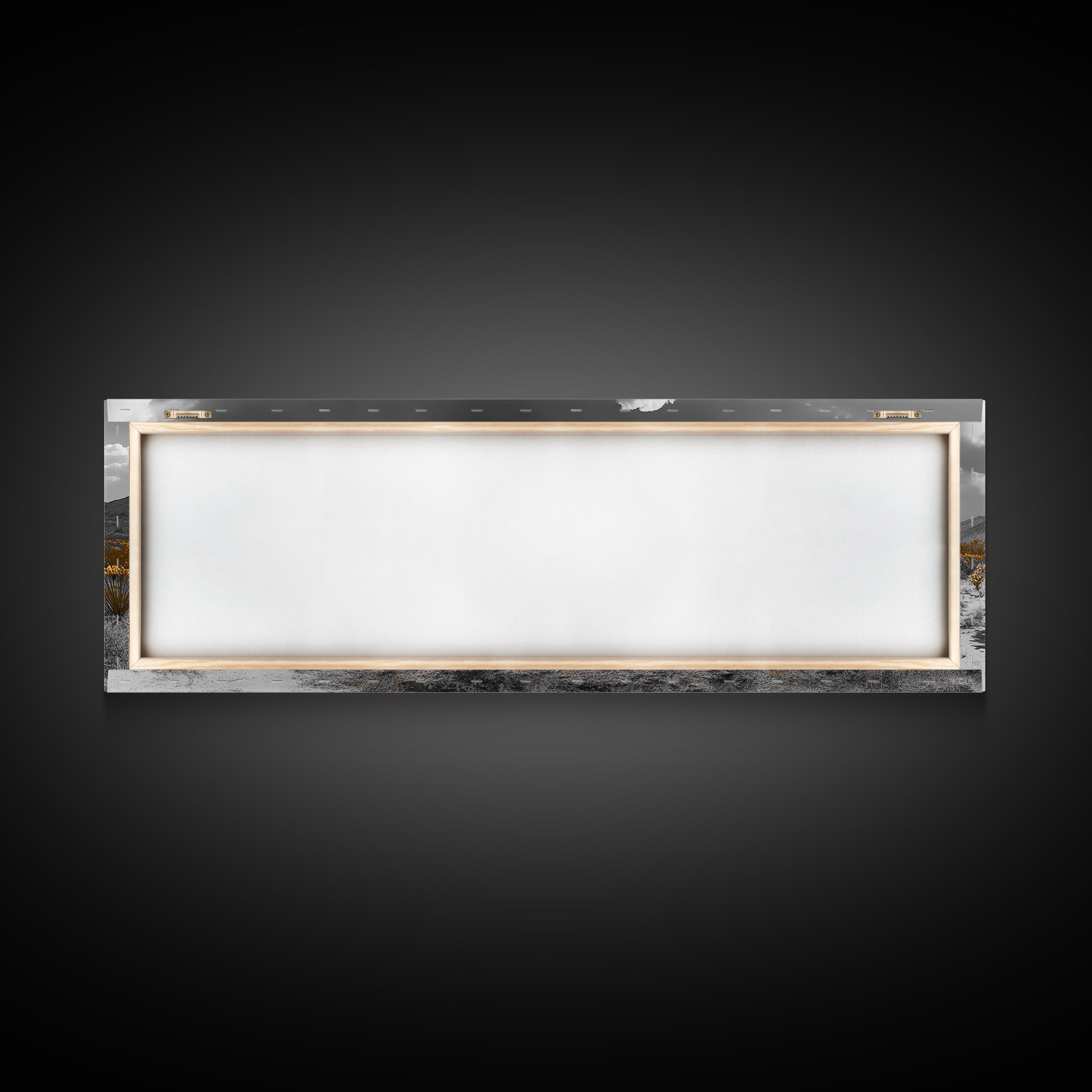 Desert Cactus, Southwestern Vibes, Golden Landscape, Boho Earth Tones, Framed Canvas Print, Entryway Wall Art, Desert Home Decor