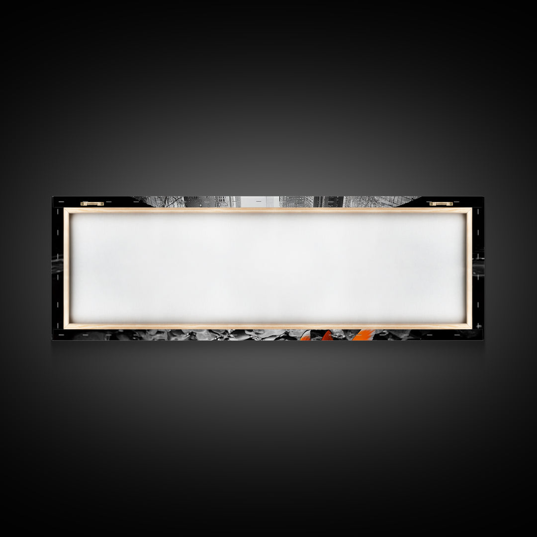 City Meets Nature, Urban Fish, Goldfish Art, Surreal Street Scene, Framed Canvas Print, Quirky Kitchen Wall Art, Modern Whimsical Decor