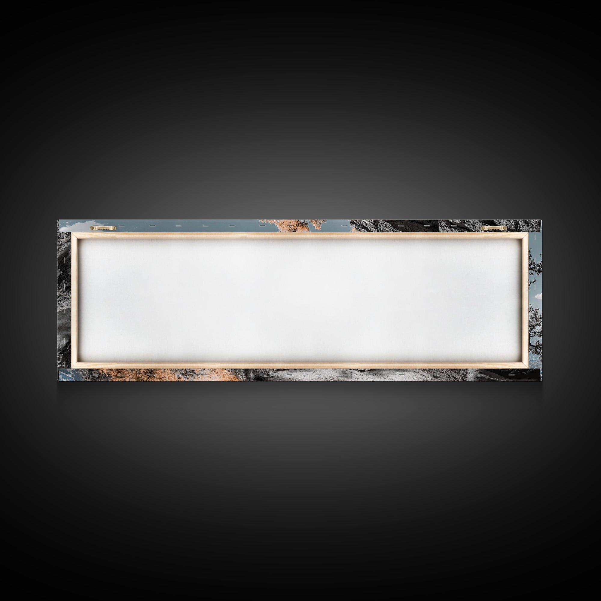 Canyon Hike, Autumn Pathway, Orange Foliage, Rocky Trail, Framed Canvas Print, Nature Adventure Wall Art, Boho Fall Home Decor