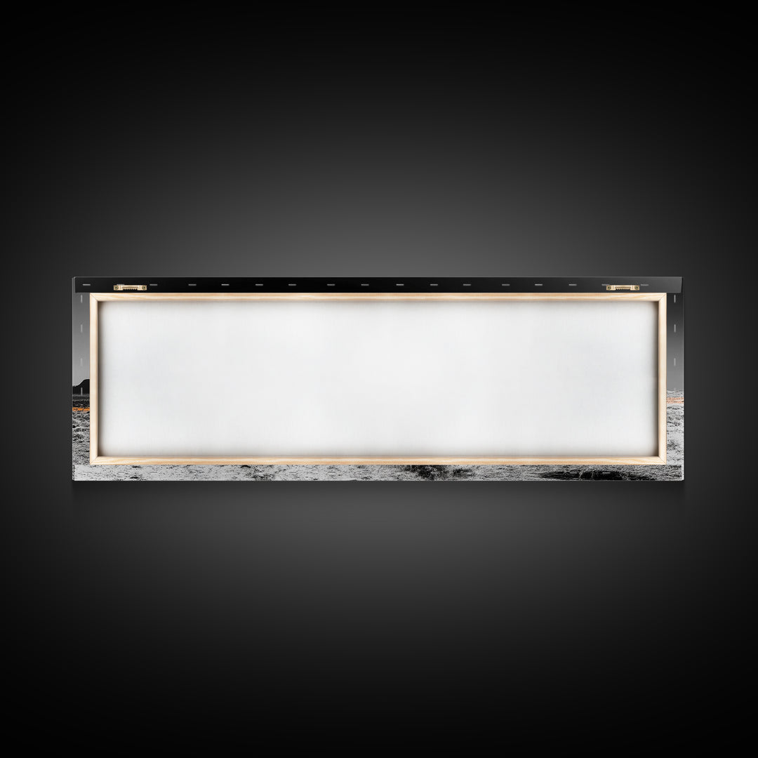 Desert Monolith Landscape, Orange Canyon Art, Southwest Nature Wall Decor, Framed Canvas Print, Rustic Home Art, Minimalist Earth Tones