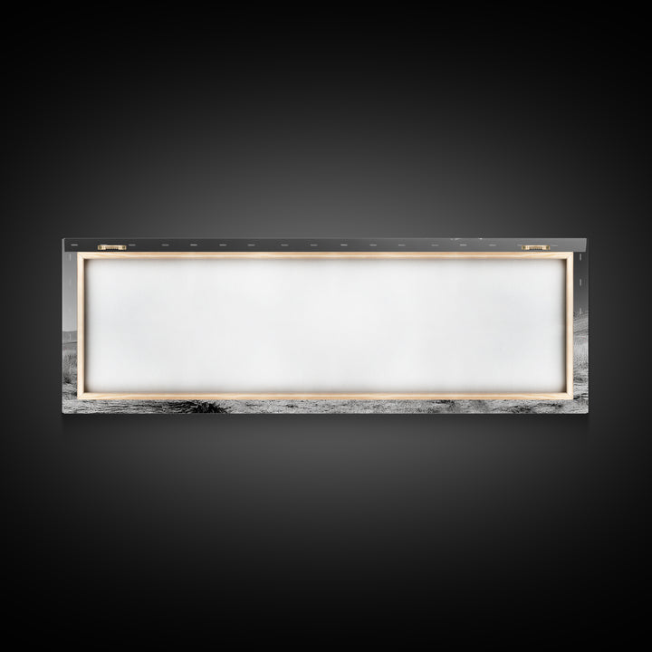 Desert Bloom Flowers, Pink Wildflower Landscape, Nature Wall Art, Framed Canvas Print, Boho Decor, Feminine Desert Bedroom Aesthetic