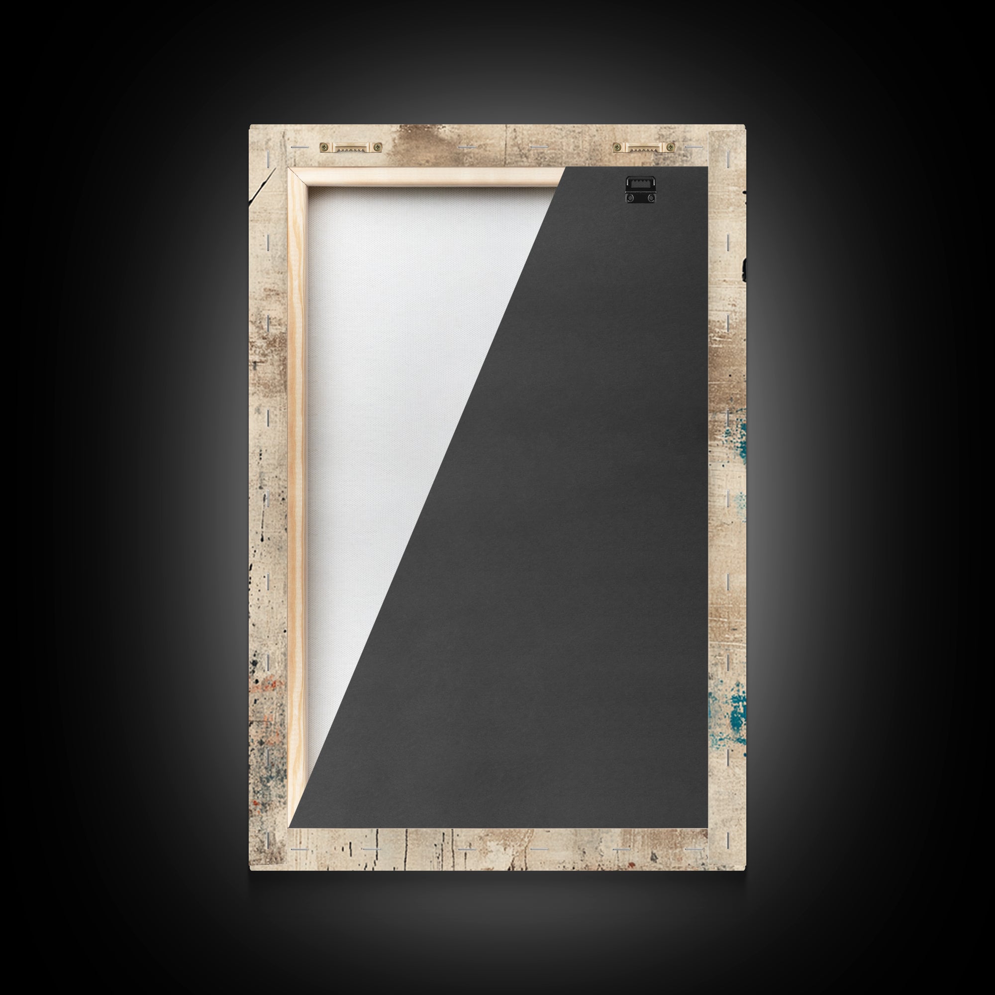 Silhouetted Fisherman Wall Art, Japanese Calligraphy Canvas Print, Minimalist Coastal Decor, Asian Ink Painting, Zen Home Decor