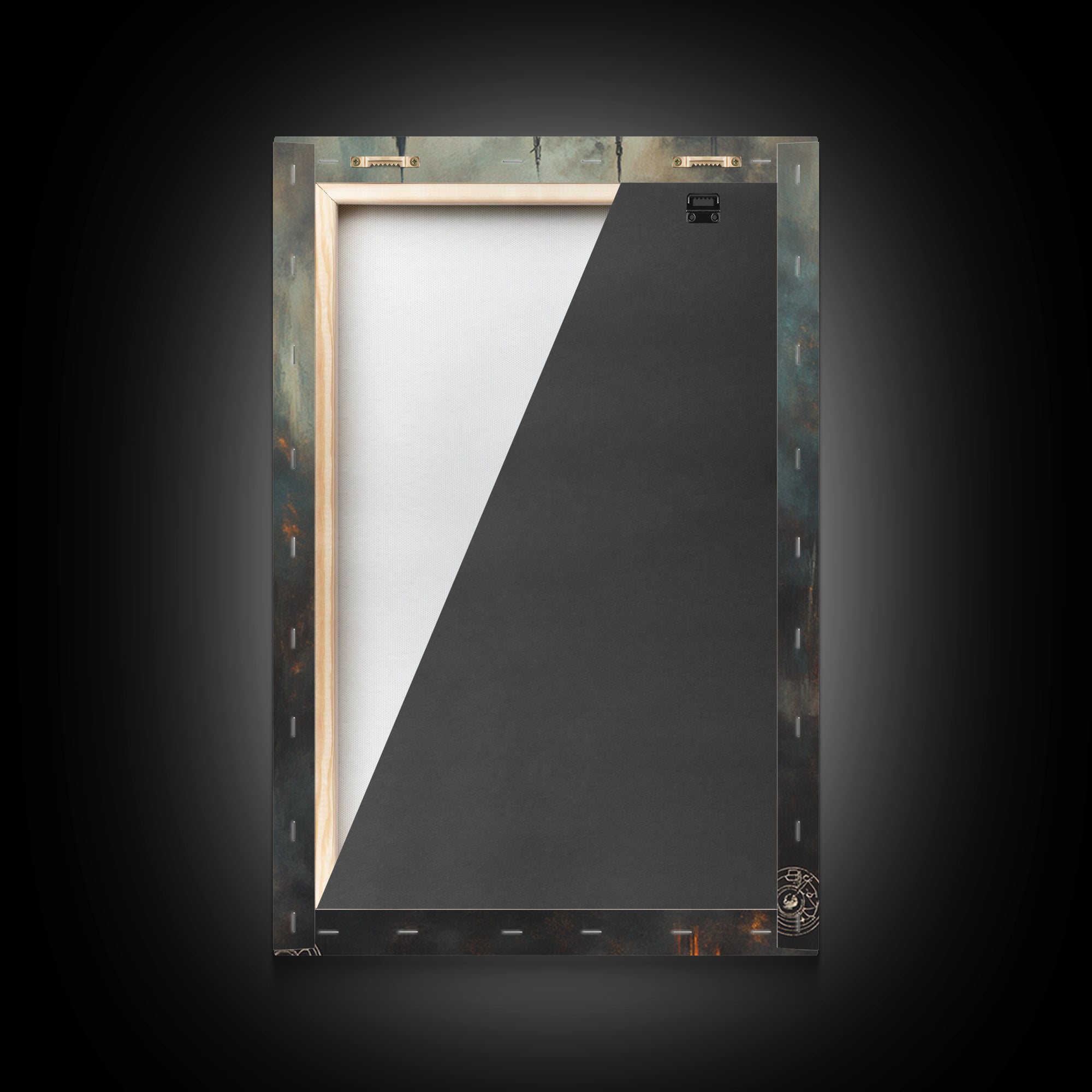 Burning Gothic Cathedral Canvas Print, Dark Fantasy Wall Art, Moody Architecture, Dark Academia Decor, Statement Artwork