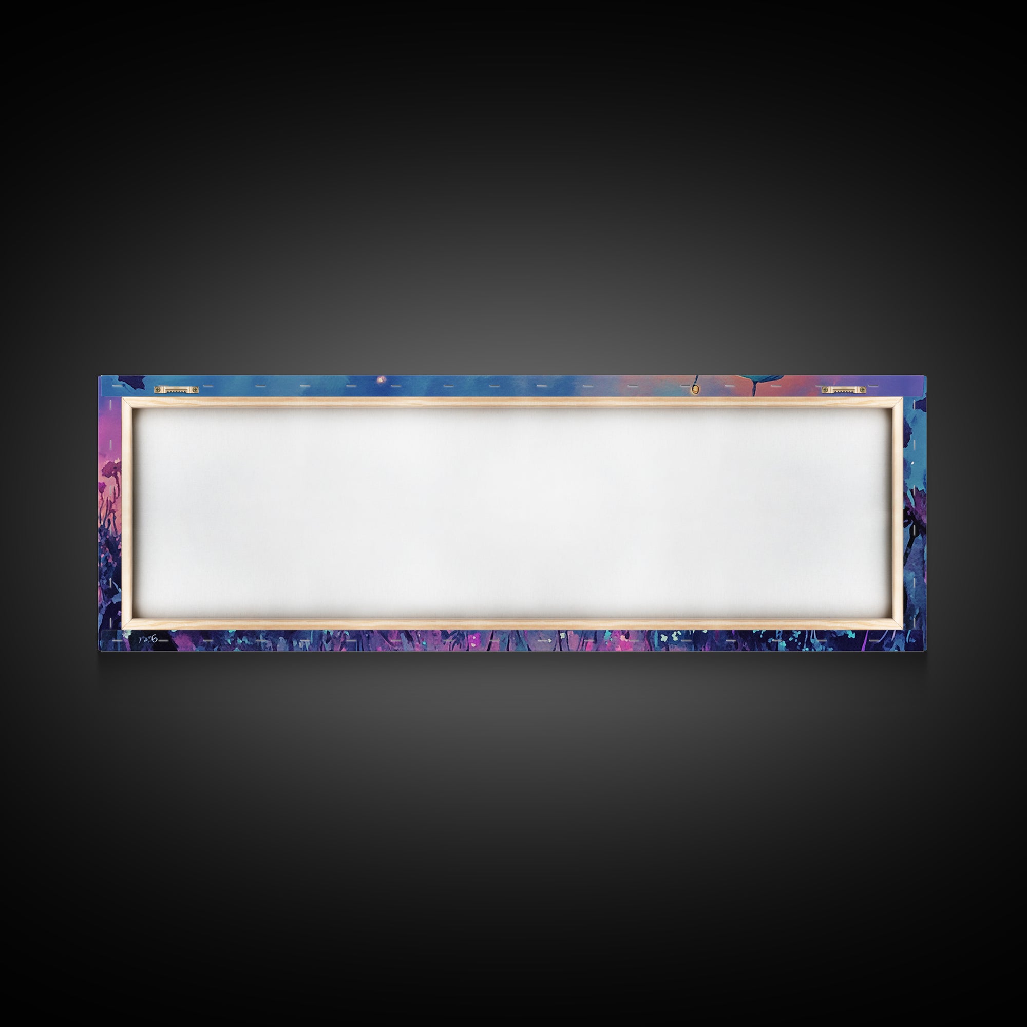 Cute Robots In Pastel Wildflower Field Wall Art, Whimsical Canvas Print, Sci Fi Decor, Kids Room Art, Unique Gift, Nursery Decor