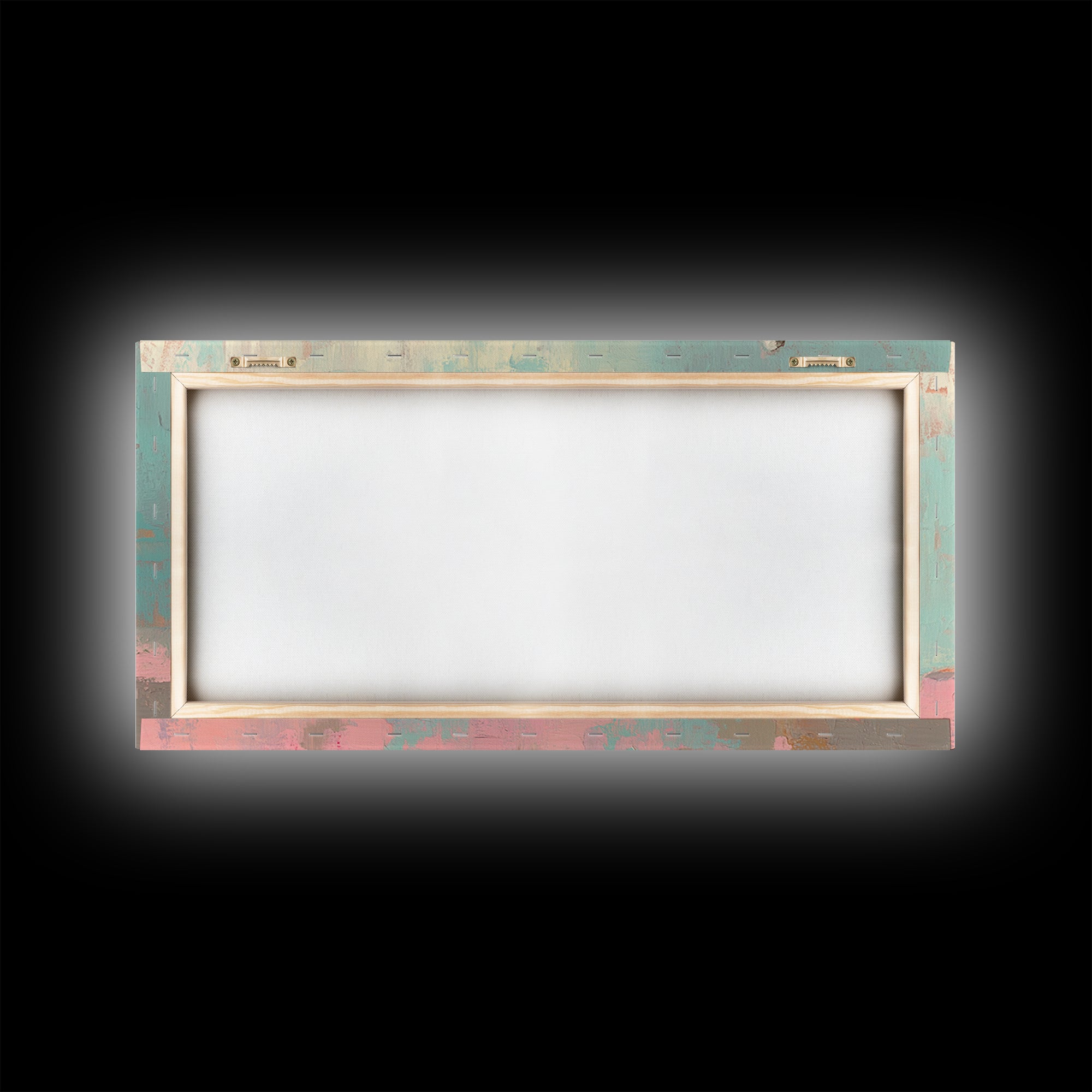 Pastel Laptop Lamp And Camera Desk Wall Art, Home Office Decor, Tech Lover Art Print, Modern Study Room Canvas Print For Apartment Decor
