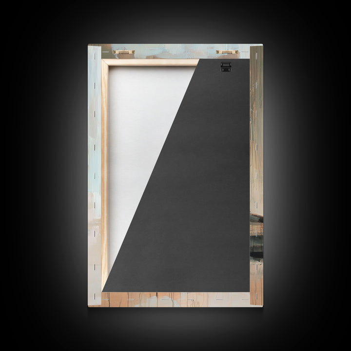 Empty Glass Mason Jar Framed Canvas Print, Minimalist Wall Art, Farmhouse Decor, Kitchen Wall Art, Modern Rustic Decor, Housewarming Gift