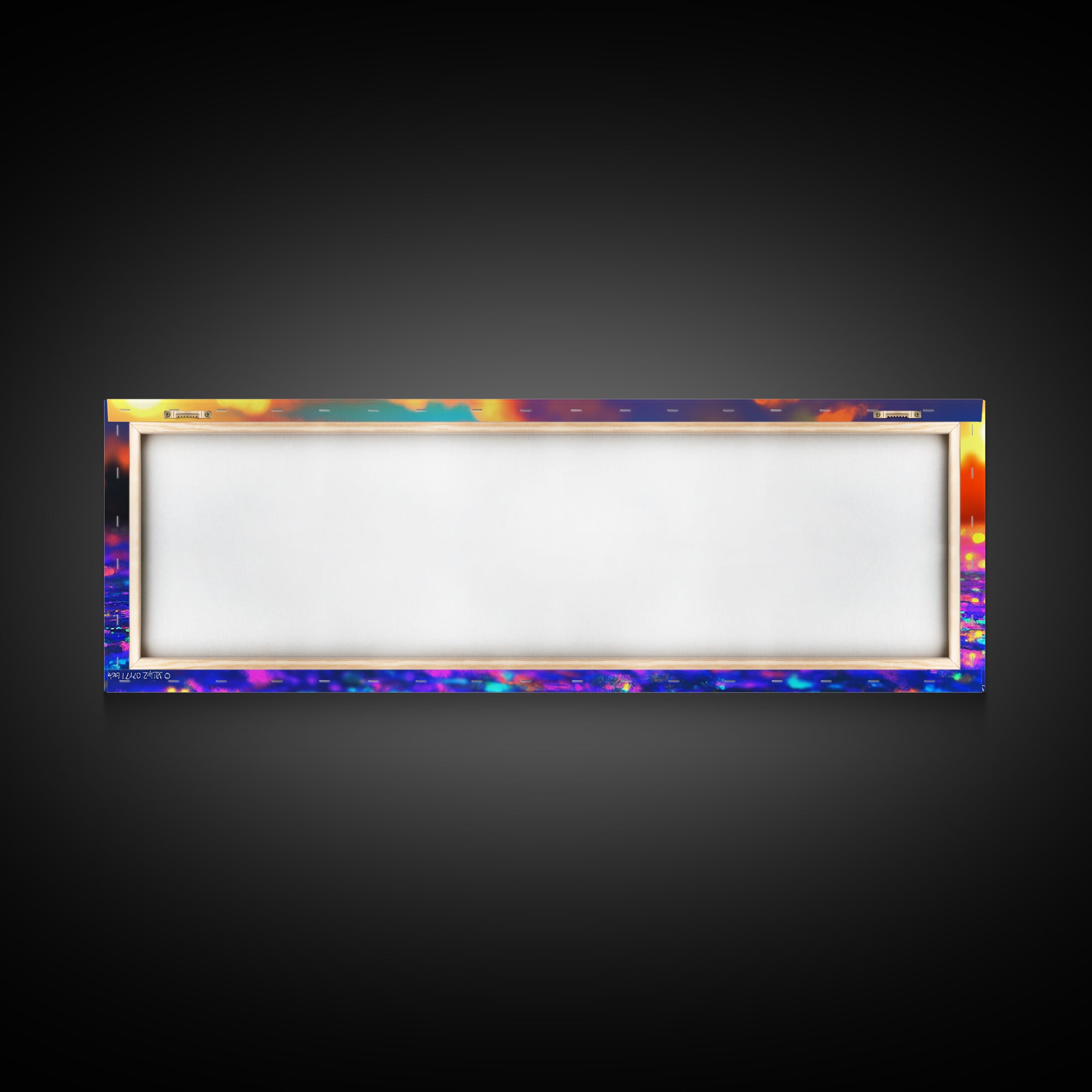 Iridescent Glass Plate At Sunset Canvas Print, Abstract Still Life Wall Art, Colorful Home Decor, Modern Kitchen Art Print