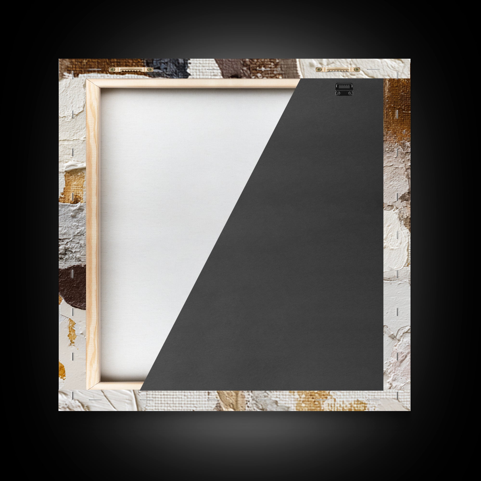 Warm Taupe Abstract Waves Canvas Print, Above Bed Art, Bedroom Decor, Abstract Art, Serenity, Living Room Wall Art, ABA-1x1-15