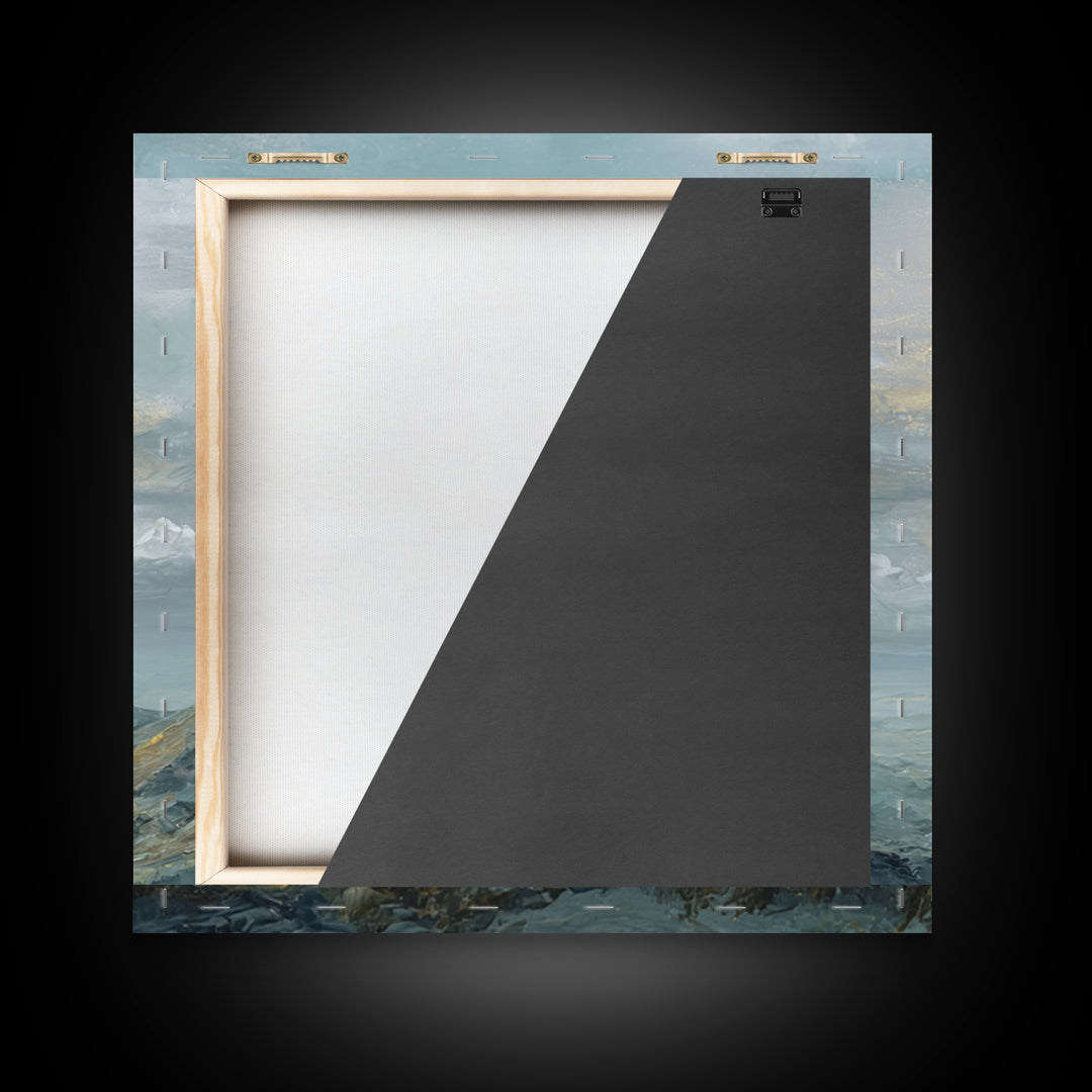 Soft Romantic Landscape Canvas Print, Above Bed Art, Living Room Wall Art, Bedroom Decor, Fine Art, Serenity, Luxury Decor, ABA-1x1-17
