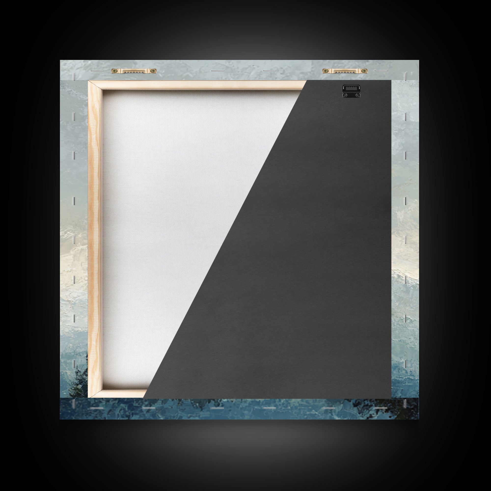 Soft Alpine Horizon Framed Canvas Print, Above Bed Art, Boho Decor, Bedroom Decor, Fine Art, Serenity, Statement Artwork, ABA-1x1-24