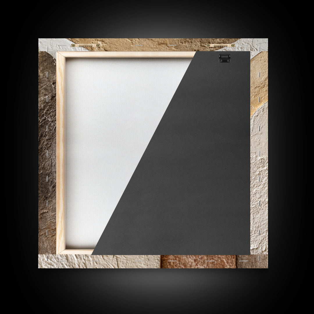 Neutral Abstract Arches Framed Canvas Print, Above Bed Art, Dorm Decor, Bedroom Decor, Fine Art, Serenity, Dopamine Decor, ABA-1x1-28
