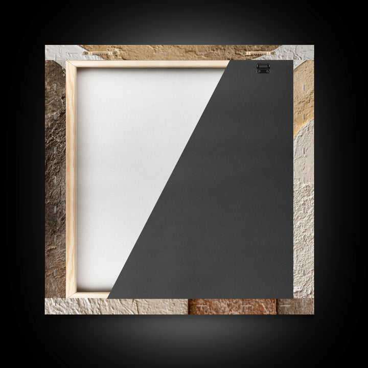 Neutral Abstract Arches Framed Canvas Print, Above Bed Art, Dorm Decor, Bedroom Decor, Fine Art, Serenity, Dopamine Decor, ABA-1x1-28