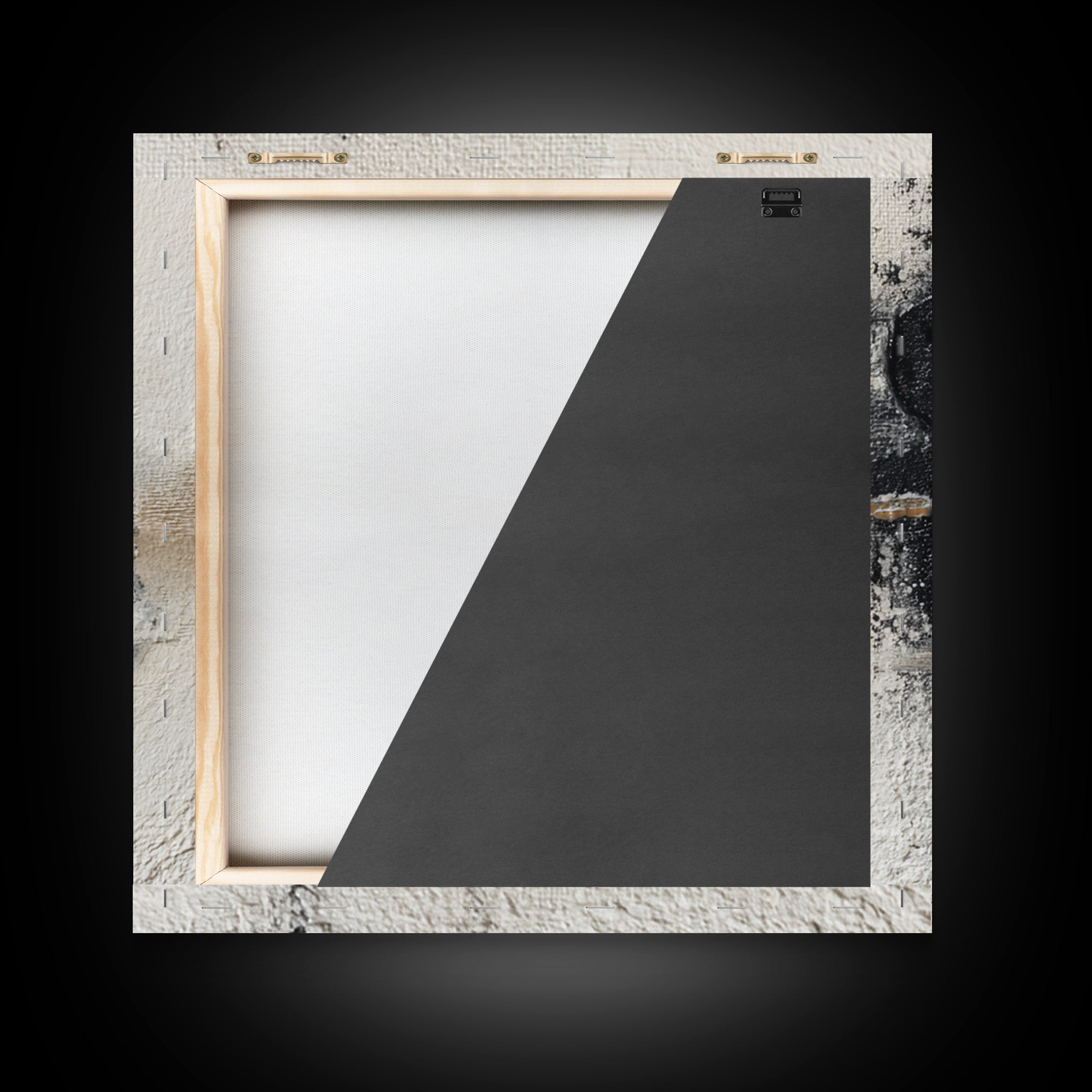 Japandi Ink Shapes Framed Canvas Print, Above Bed Art, Boho Wall Decor, Bedroom Decor, Fine Art, Serenity, Fine Art Print, ABA-1x1-66