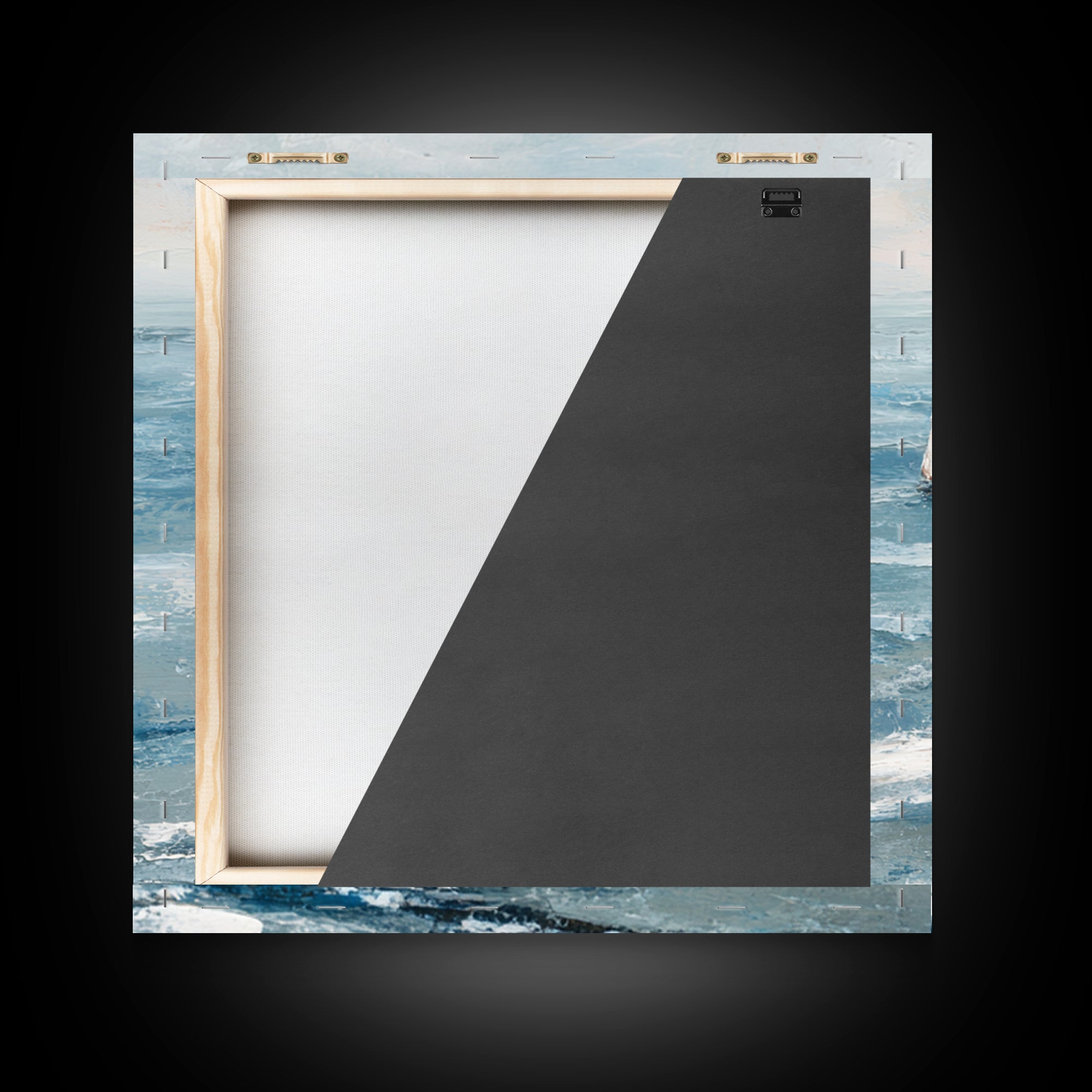 Serene Ocean Tide Seen from Above Canvas Print, Above Bed Art, Gallery Decor, Bedroom Decor, Fine Art, Serenity, Wall Art, ABA-1x1-69