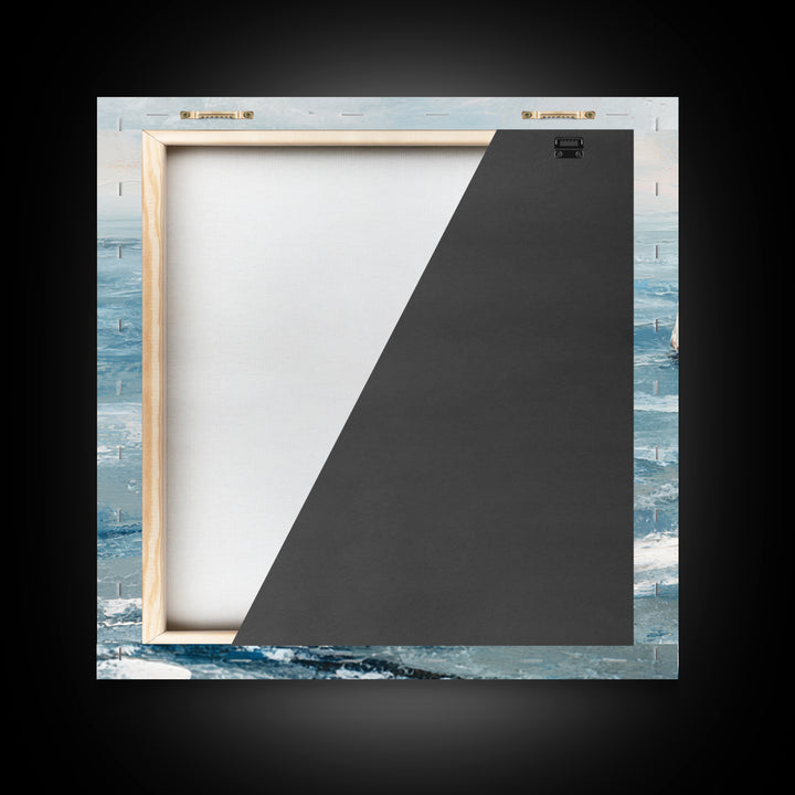 Serene Ocean Tide Seen from Above Canvas Print, Above Bed Art, Gallery Decor, Bedroom Decor, Fine Art, Serenity, Wall Art, ABA-1x1-69