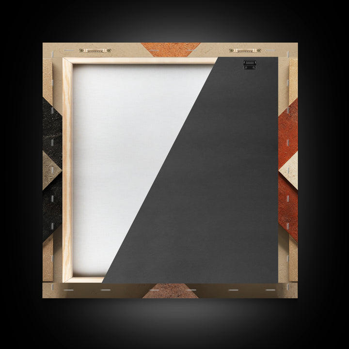 Abstract Sunrise Geometry Canvas Print, Above Bed Art, 3 Piece Wall Art, Bedroom Decor, Abstract Art, Serenity, ABA-1x1-92