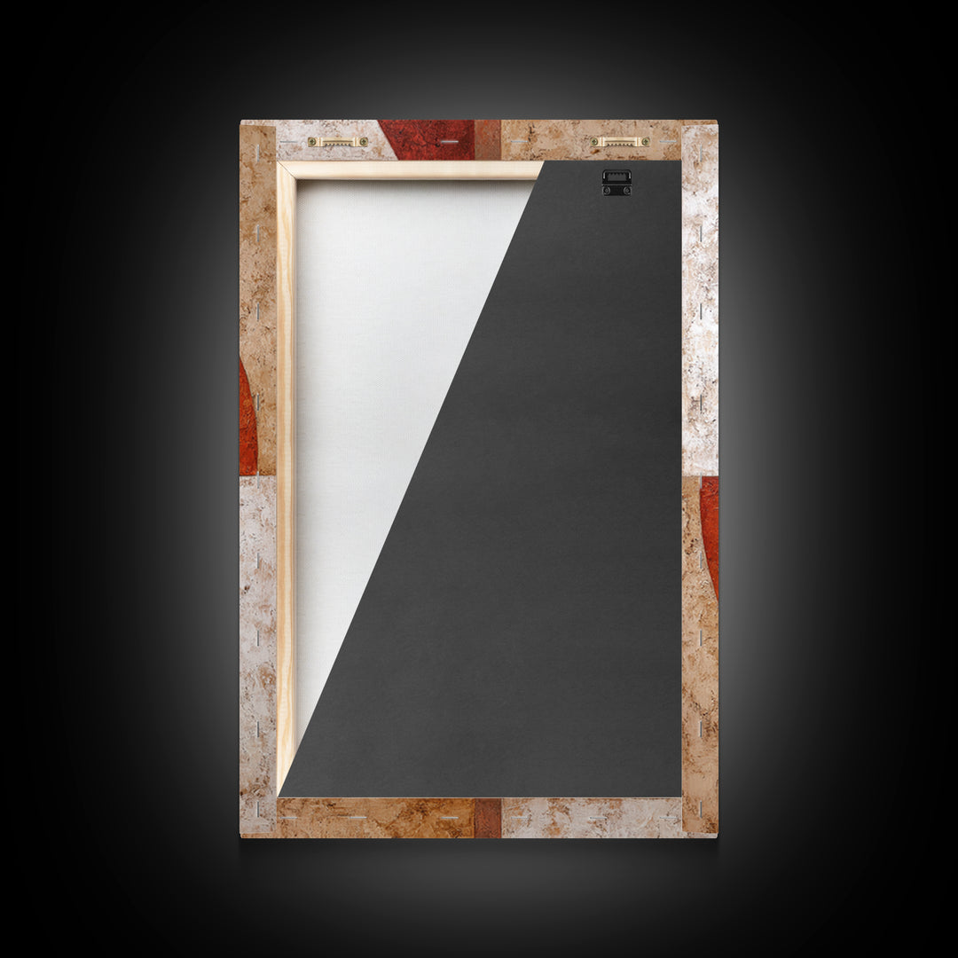 Abstract Sunrise Geometry Framed Canvas Print, Above Bed Art, Art Print, Bedroom Decor, Abstract Art, Serenity, Dorm Decor, ABA-2x3-100