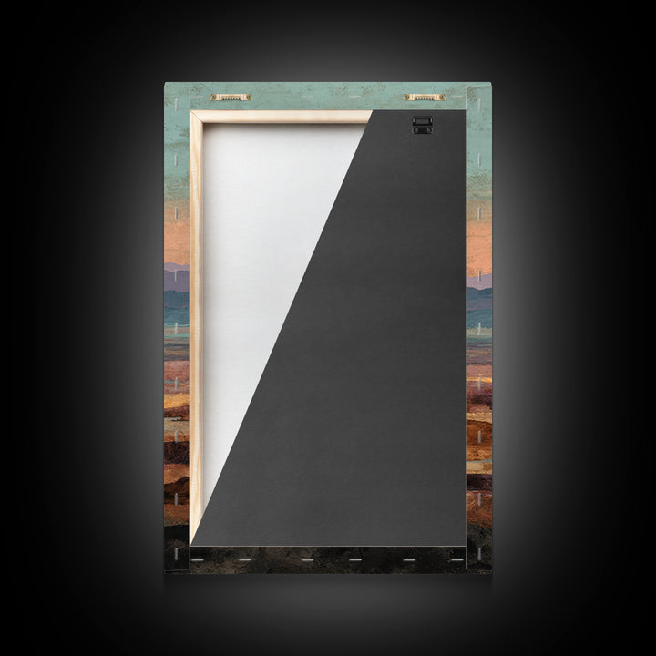 Dreamy Desert Sunset Canvas Print, Above Bed Art, Home Decor, Bedroom Decor, Oil Painting, Serenity, Contemporary Art, ABA-2x3-15