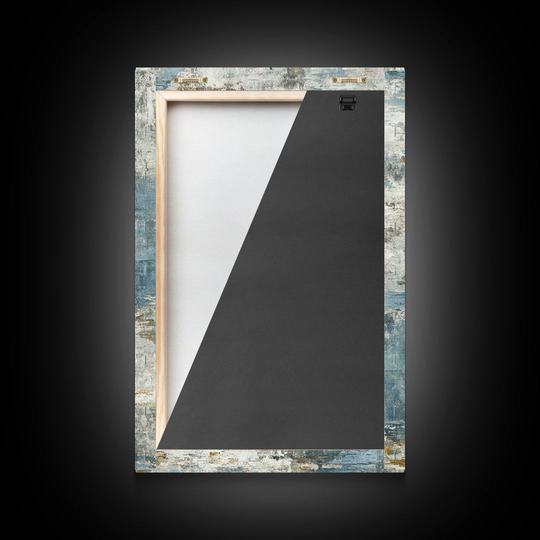 Japandi Ink Shapes Framed Canvas Print, Above Bed Art, Statement Artwork, Bedroom Decor, Fine Art, Serenity, Printable Wall Art, ABA-2x3-2
