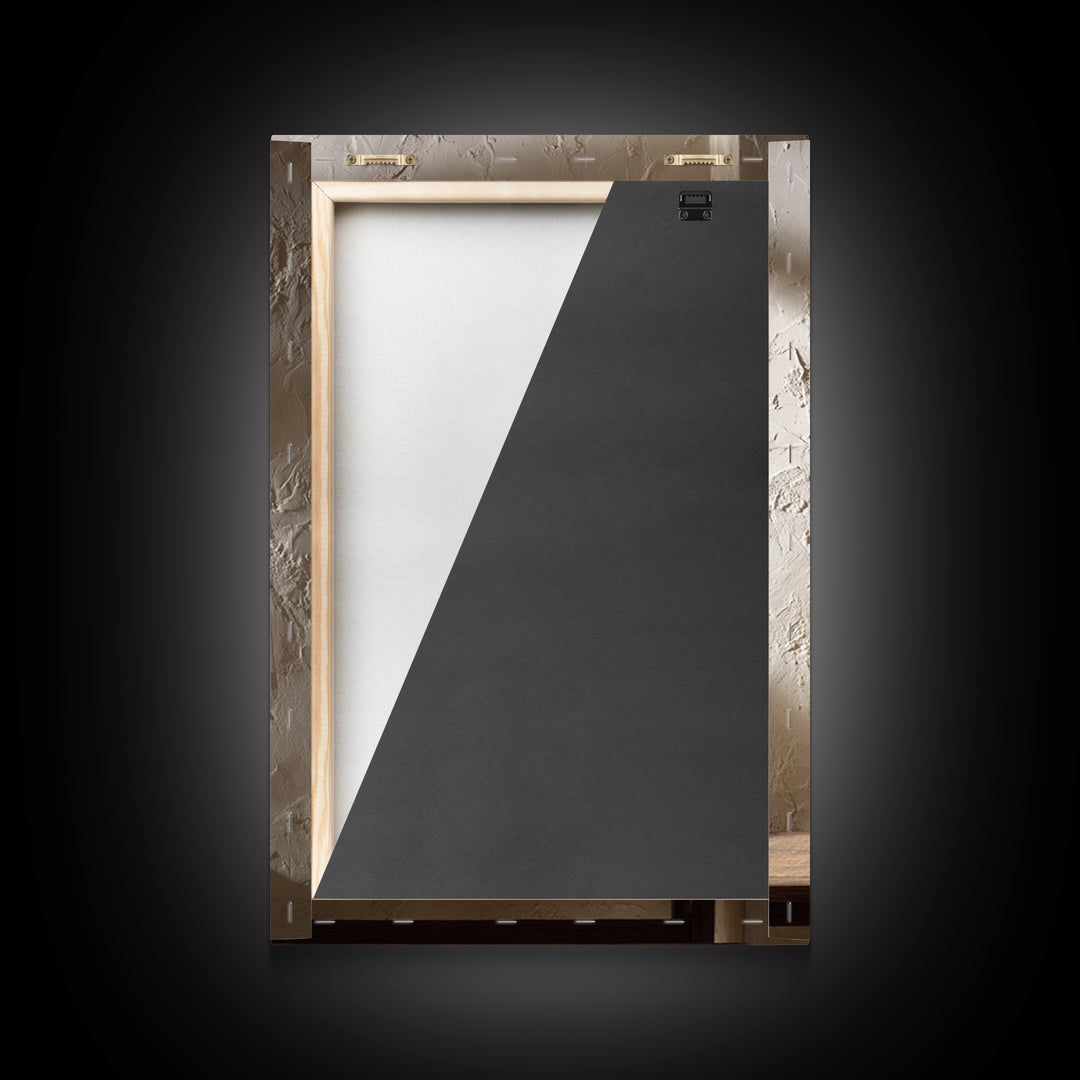 Japandi Ink Shapes Framed Canvas Print, Above Bed Art, Statement Artwork, Bedroom Decor, Fine Art, Serenity, Printable Wall Art, ABA-2x3-26