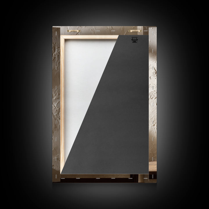 Japandi Ink Shapes Framed Canvas Print, Above Bed Art, Statement Artwork, Bedroom Decor, Fine Art, Serenity, Printable Wall Art, ABA-2x3-26