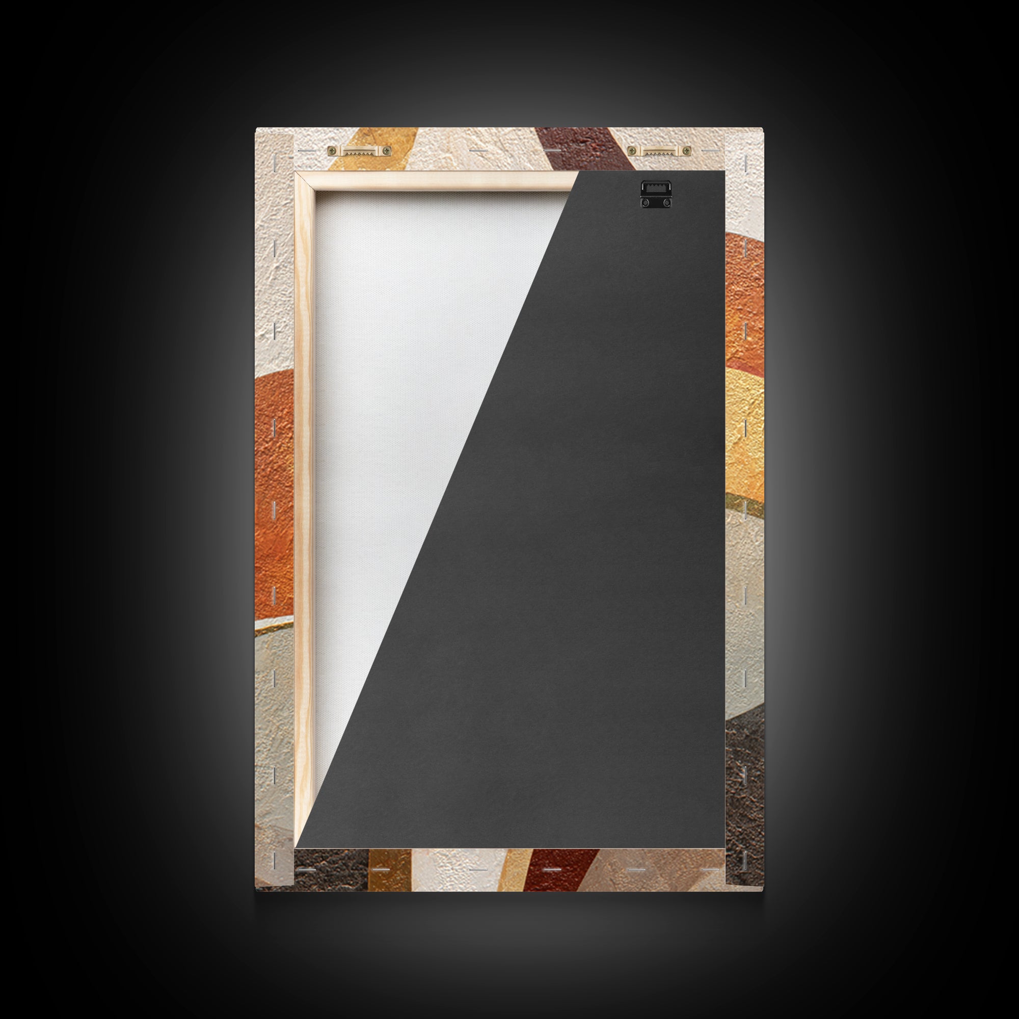 Abstract Sunrise Geometry Framed Canvas Print, Above Bed Art, Apartment Decor, Bedroom Decor, Serenity, Photography Prints, ABA-2x3-28