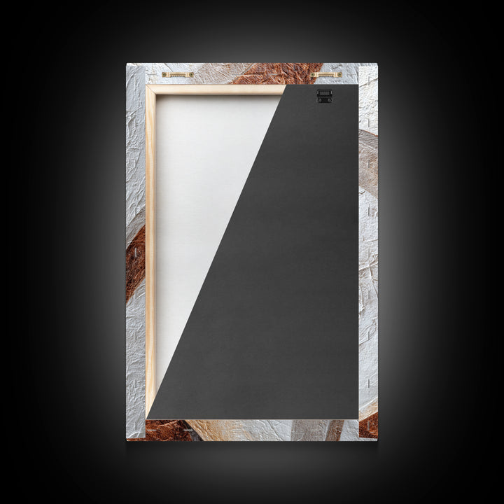 Warm Taupe Abstract Waves Framed Canvas Print, Above Bed Art, Wall Art, Bedroom Decor, Fine Art, Serenity, Digital Print, ABA-2x3-47