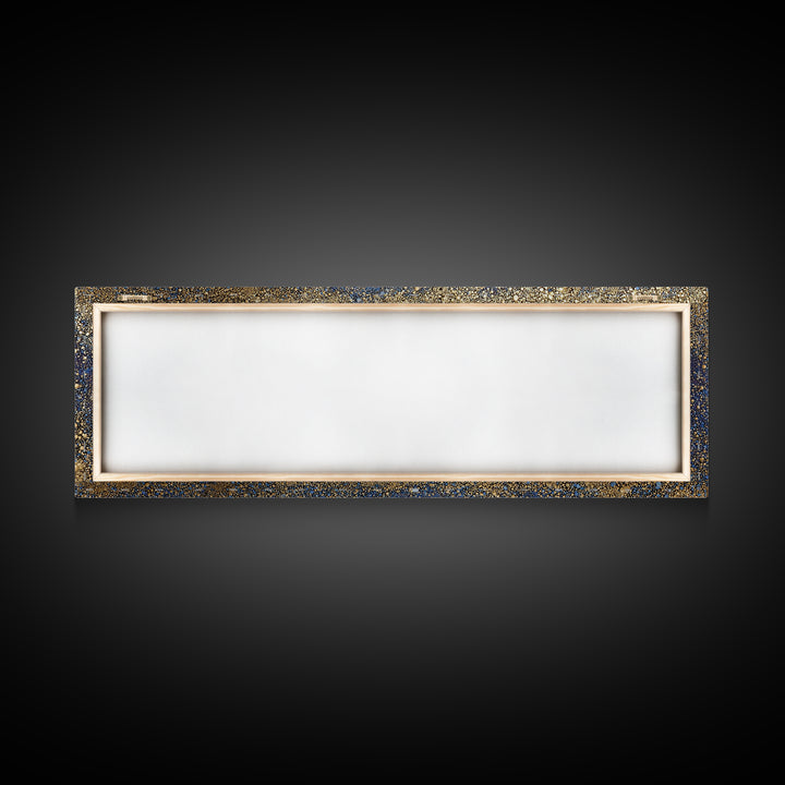 Subtle Celestial Scene Framed Canvas Print, Above Bed Art, Japanese Wall Art, Bedroom Decor, Fine Art, Serenity, Neutral Decor, ABA-3x1-53