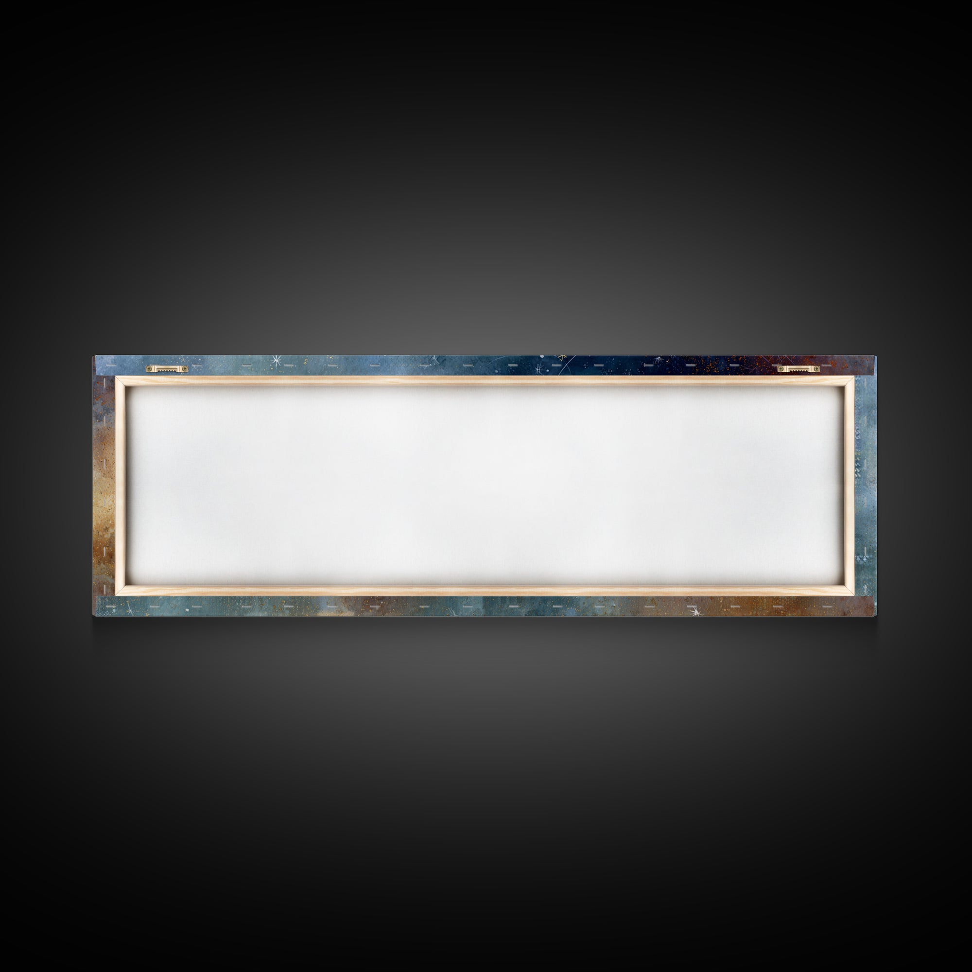 Subtle Celestial Scene Framed Canvas Print, Above Bed Art, Japanese Wall Art, Bedroom Decor, Fine Art, Serenity, Neutral Decor, ABA-3x1-77