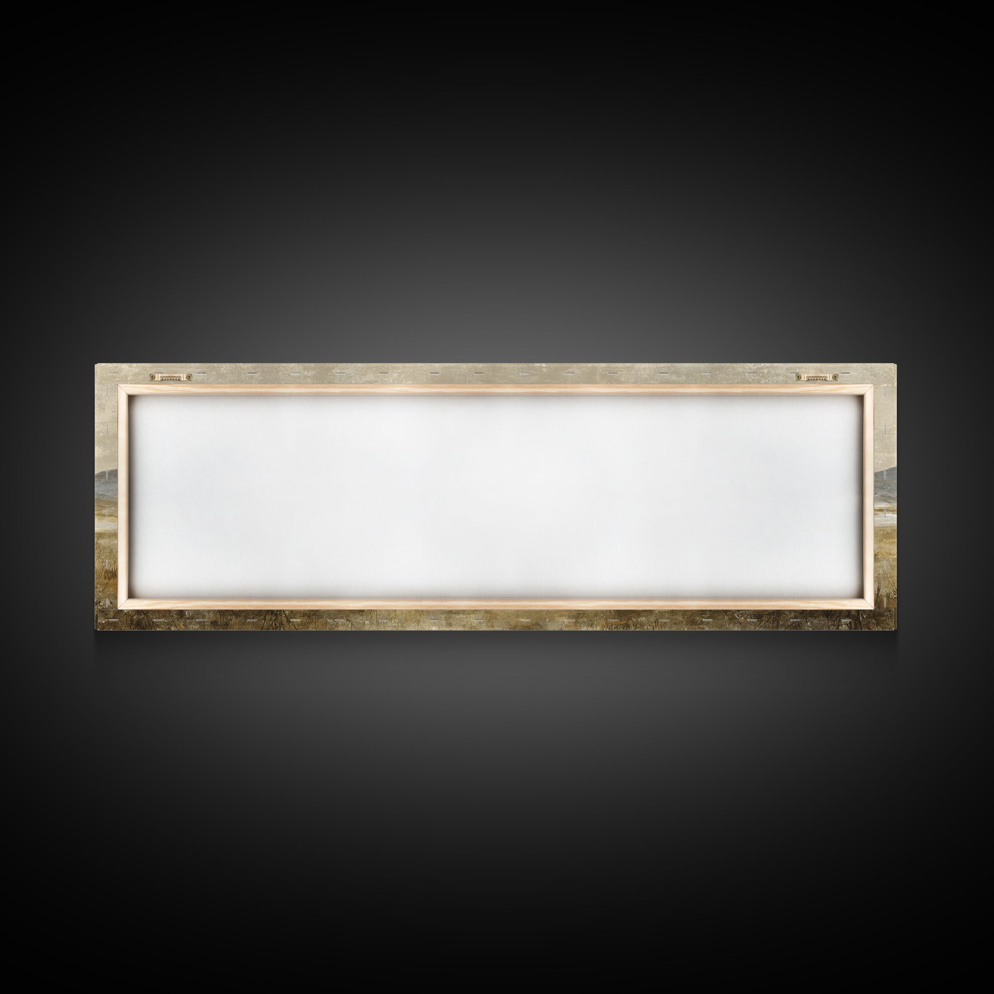 Panoramic Misty Mountain Landscape Framed Canvas Print, Above Bed Art, Bedroom Wall Decor, Bedroom Decor, Fine Art, Serenity, ABA-3x1-89