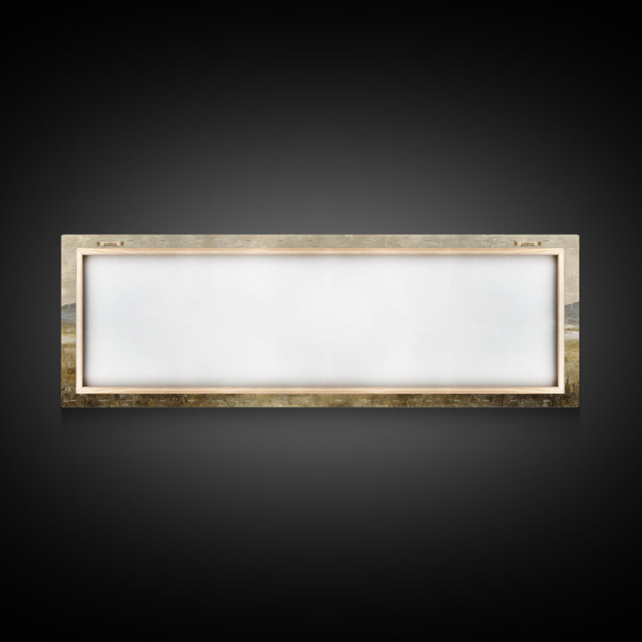 Panoramic Misty Mountain Landscape Framed Canvas Print, Above Bed Art, Bedroom Wall Decor, Bedroom Decor, Fine Art, Serenity, ABA-3x1-89
