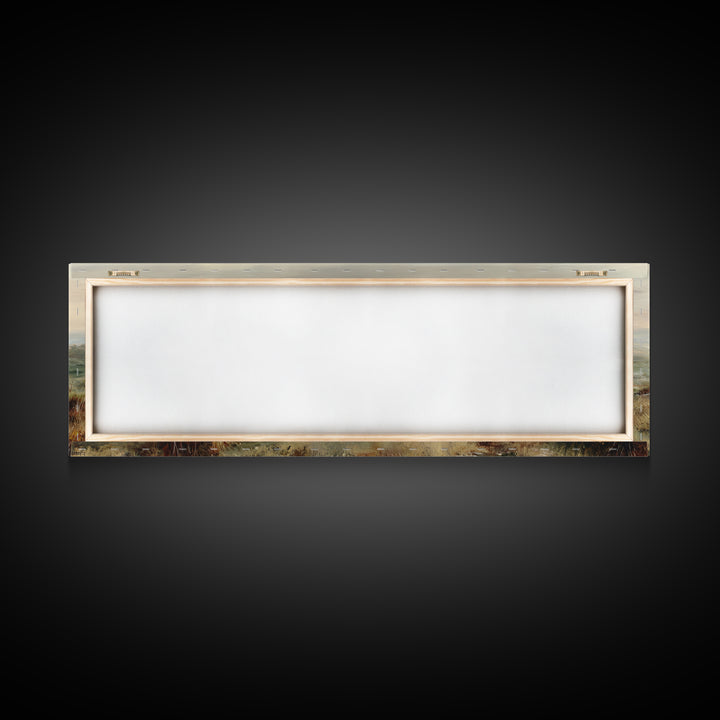 Soft Romantic Landscape Framed Canvas Print, Above Bed Art, Canvas Wall Art, Bedroom Decor, Fine Art, Serenity, Boho Wall Decor, ABA-3x1-9