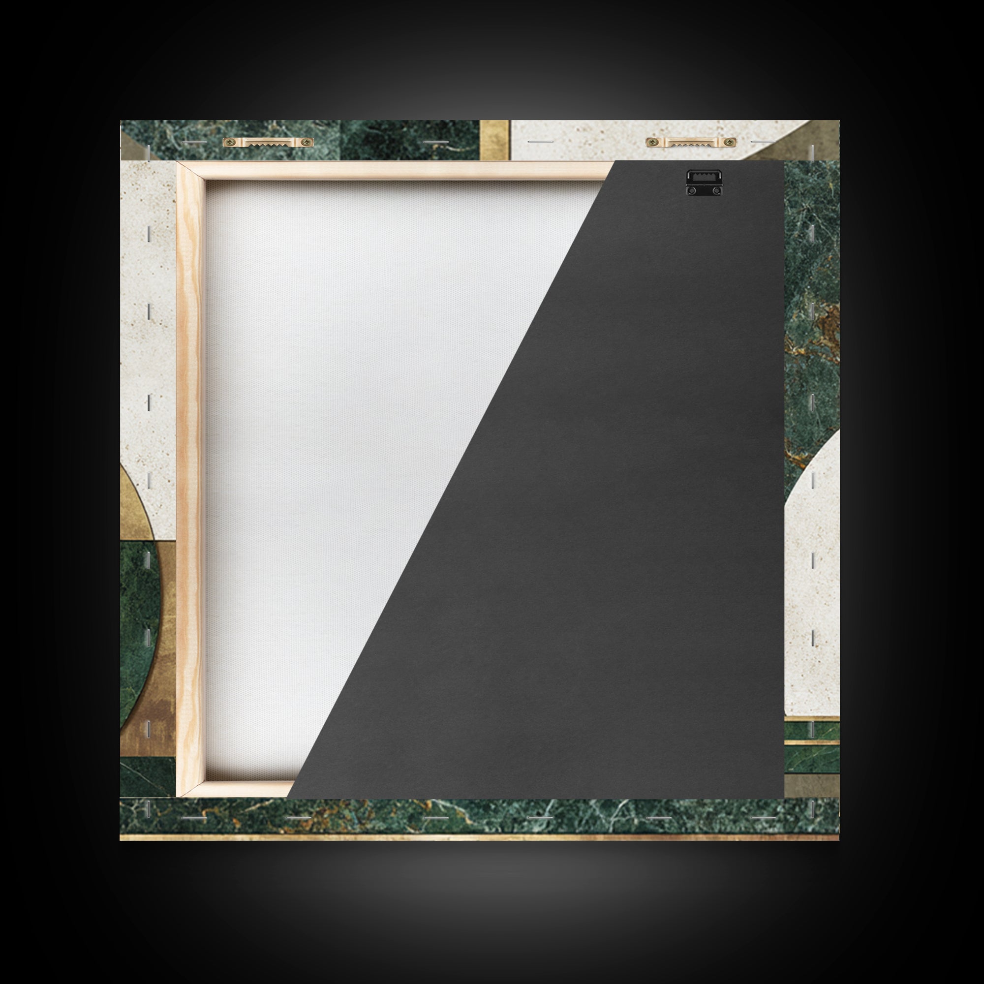 Deco Doorway Study Framed Canvas Print, Art Deco Art, Neutral Decor, Living Room Decor, Fine Art, Glamour, Home Decor, ADA-1x1-63