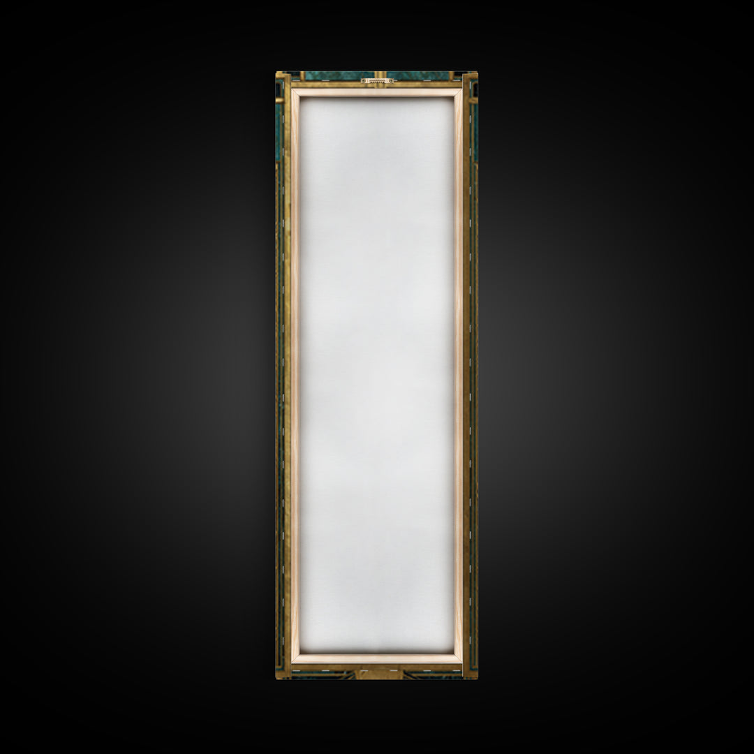Deco Doorway Study Canvas Print, Art Deco Art, Art Deco, Living Room Decor, Oil Painting, Glamour, Art Deco Wallpaper, ADA-1x3-27