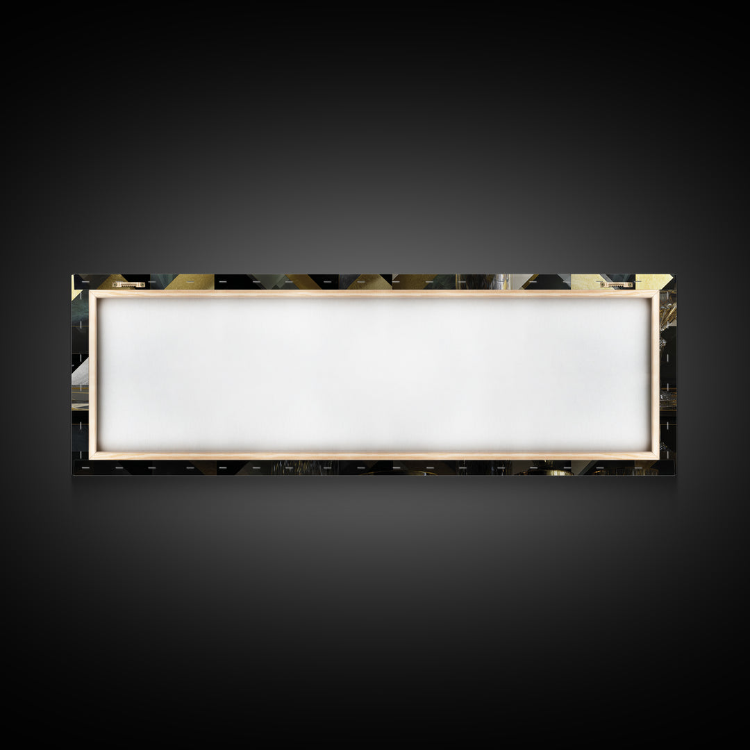 Luxury Cocktail Glass Framed Canvas Print, Art Deco Art, Gallery Decor, Living Room Decor, Fine Art, Glamour, Wall Art, ADA-3x1-69