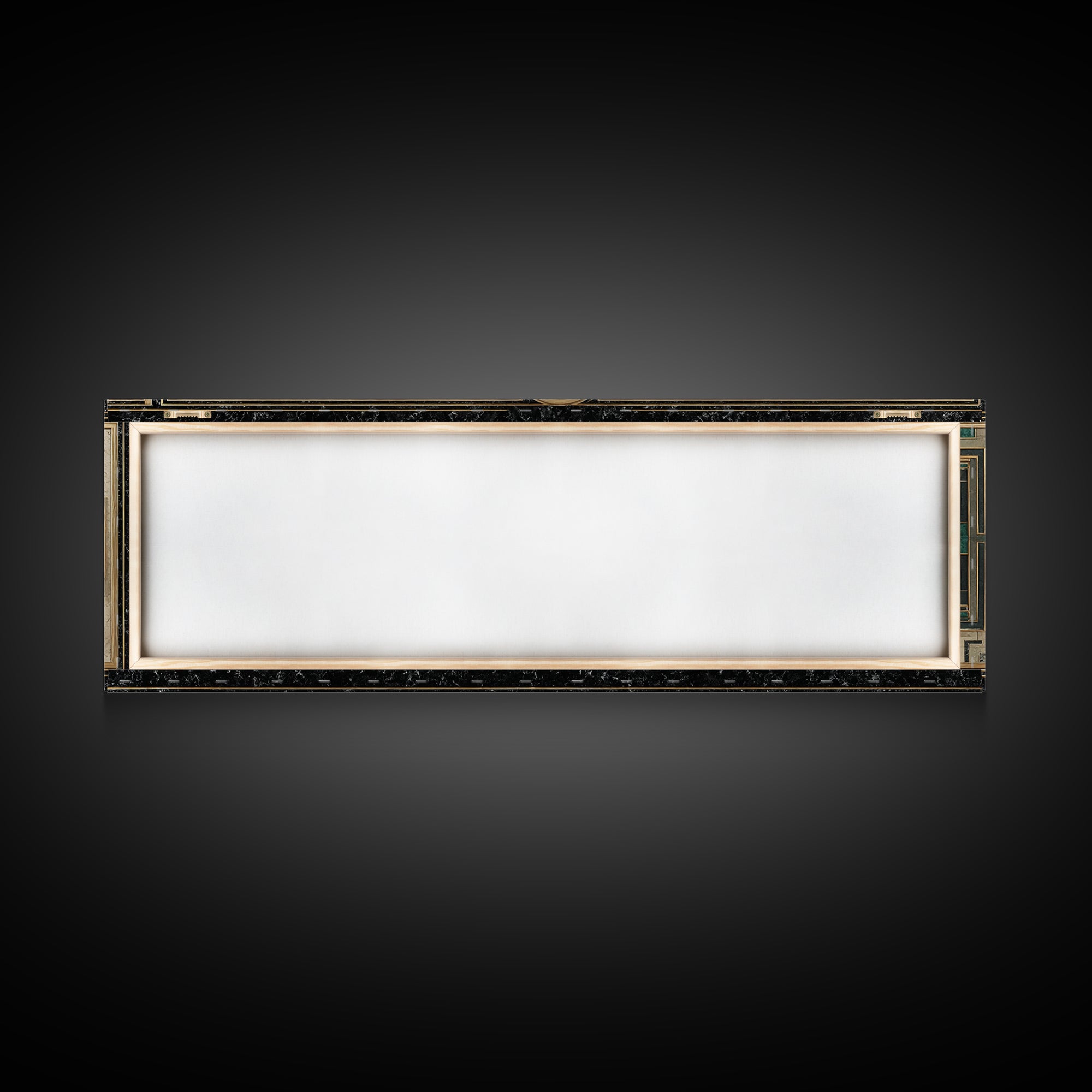 Deco Doorway Study Framed Canvas Print, Art Deco Art, Art Deco, Living Room Decor, Oil Painting, Glamour, Art Deco Wallpaper, ADA-3x1-79