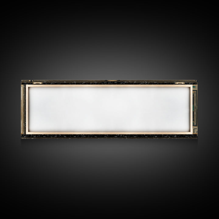 Deco Doorway Study Framed Canvas Print, Art Deco Art, Art Deco, Living Room Decor, Oil Painting, Glamour, Art Deco Wallpaper, ADA-3x1-79