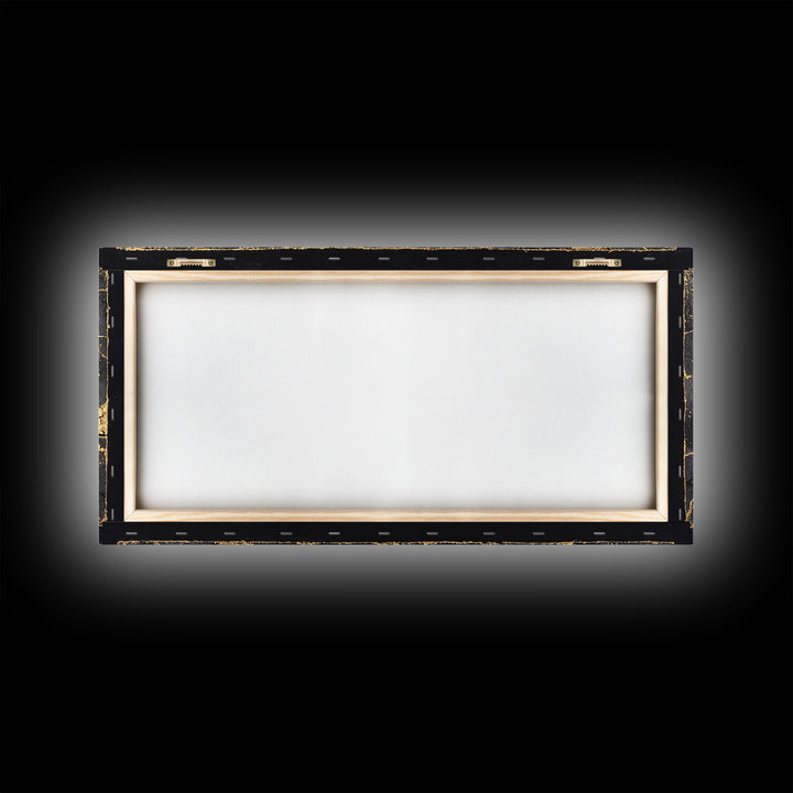 Black And Gold Cracked Triptych Abstract Wall Art, African Inspired Luxury Canvas Decor, Modern Textured Statement Print