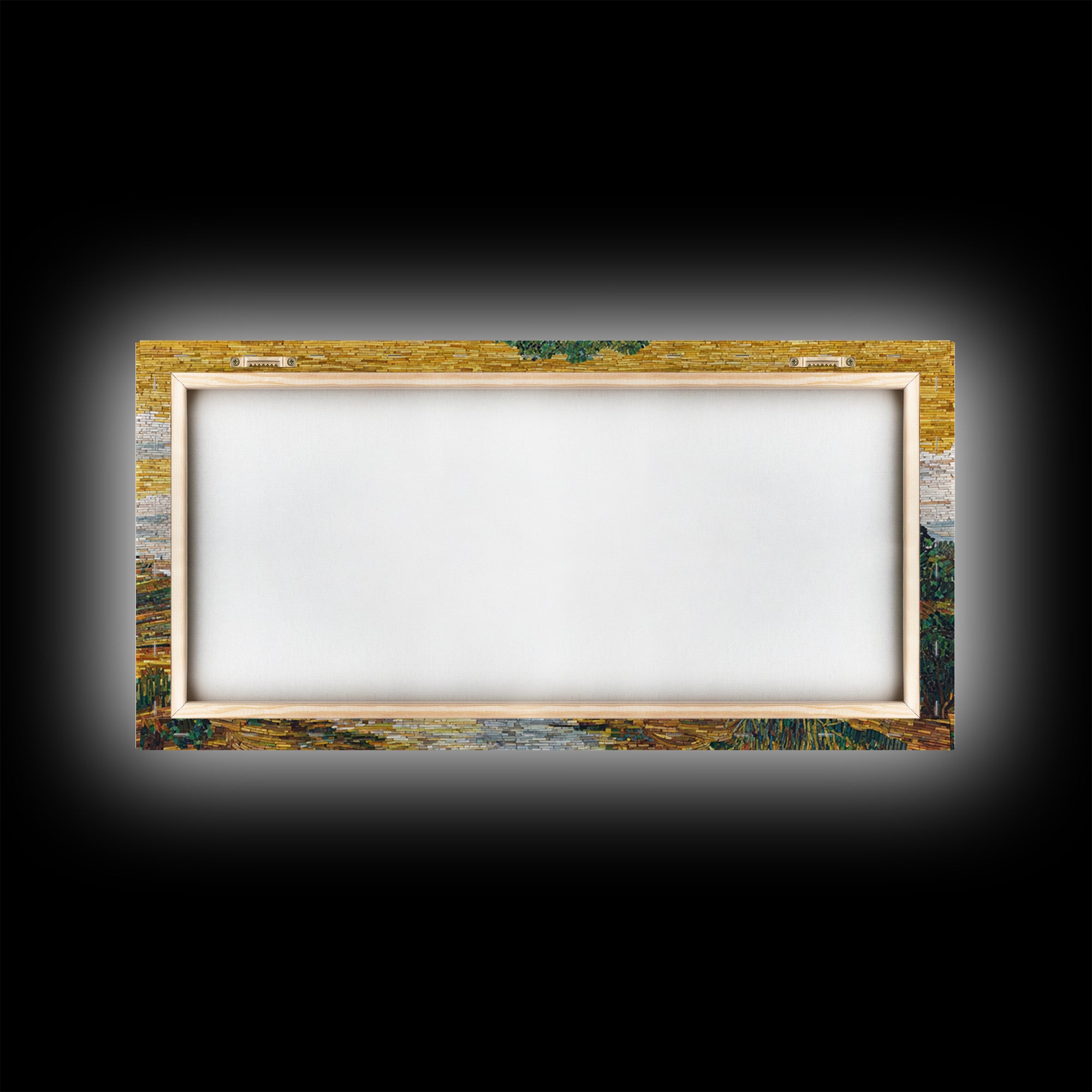 Mosaic Baobab River Landscape Canvas Print, African Tree Wall Art, Earth Tone Safari Decor, Modern Living Room Art, Housewarming Gift