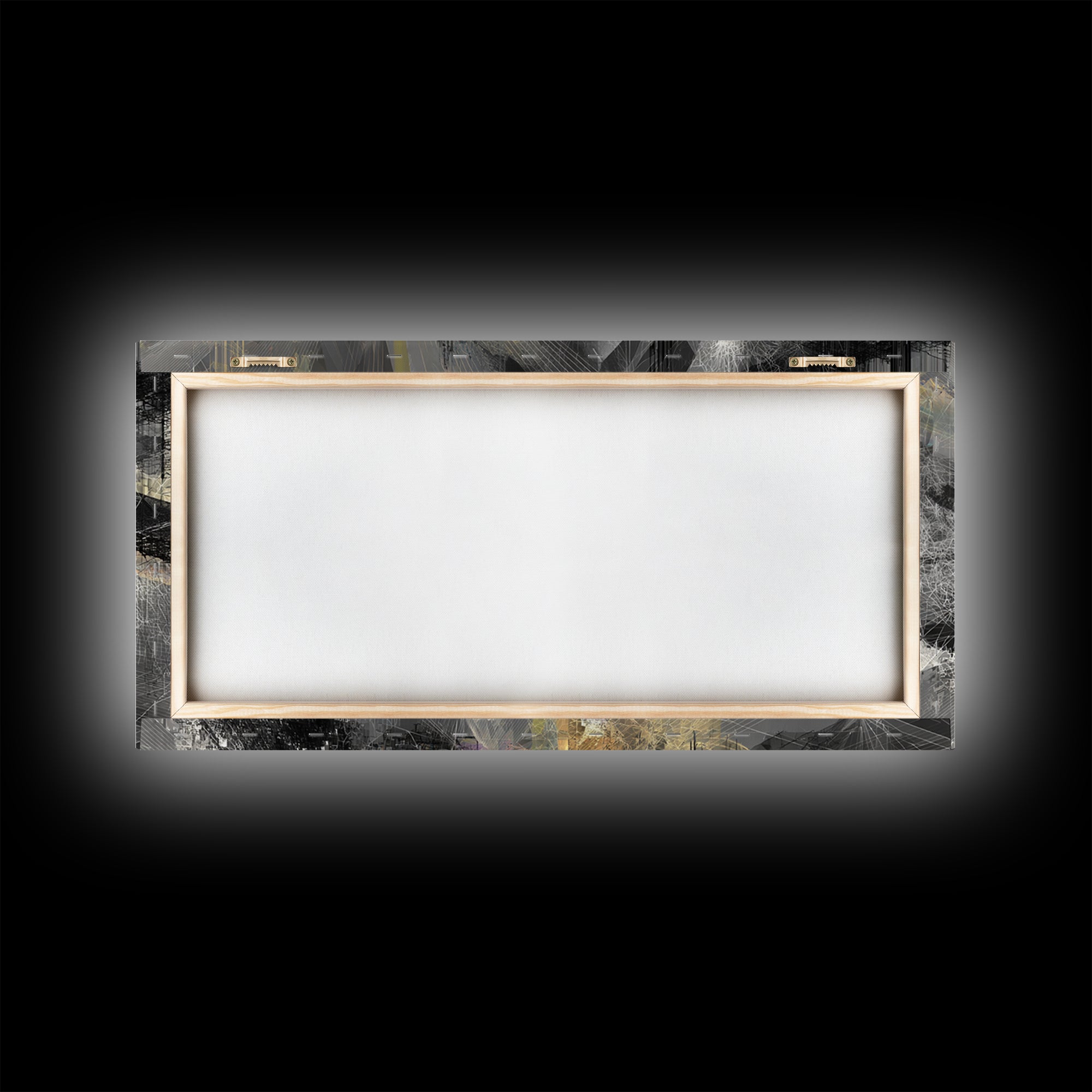 Moody Black And Gold Abstract Landscape Wall Art, Luxury Canvas Art, Modern Abstract Wall Art, Elegant Home Decor, Statement Piece