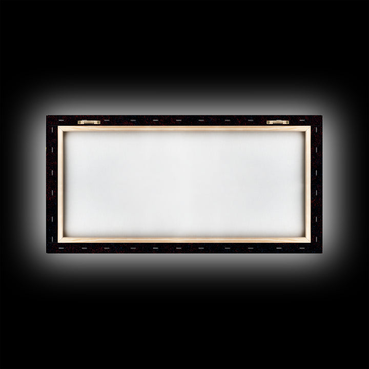 Golden Royal Crown Framed Canvas Print, Black And Gold Wall Decor, Regal Jewel Painting, Luxury Statement Home Decor Gift For Him