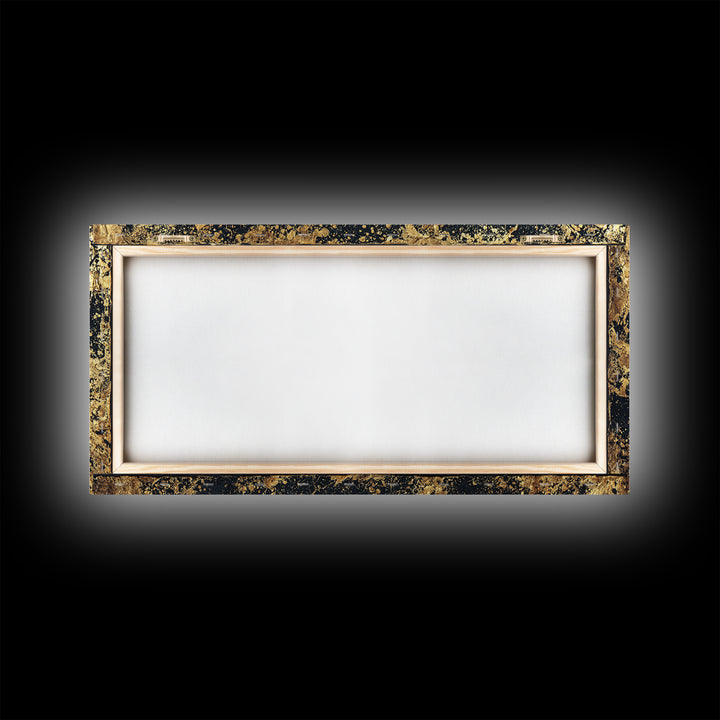 Black Gold Cracked Marble Wall Art, Abstract African Art Print, Luxury Canvas Decor, Earth Tone Textured Statement Piece